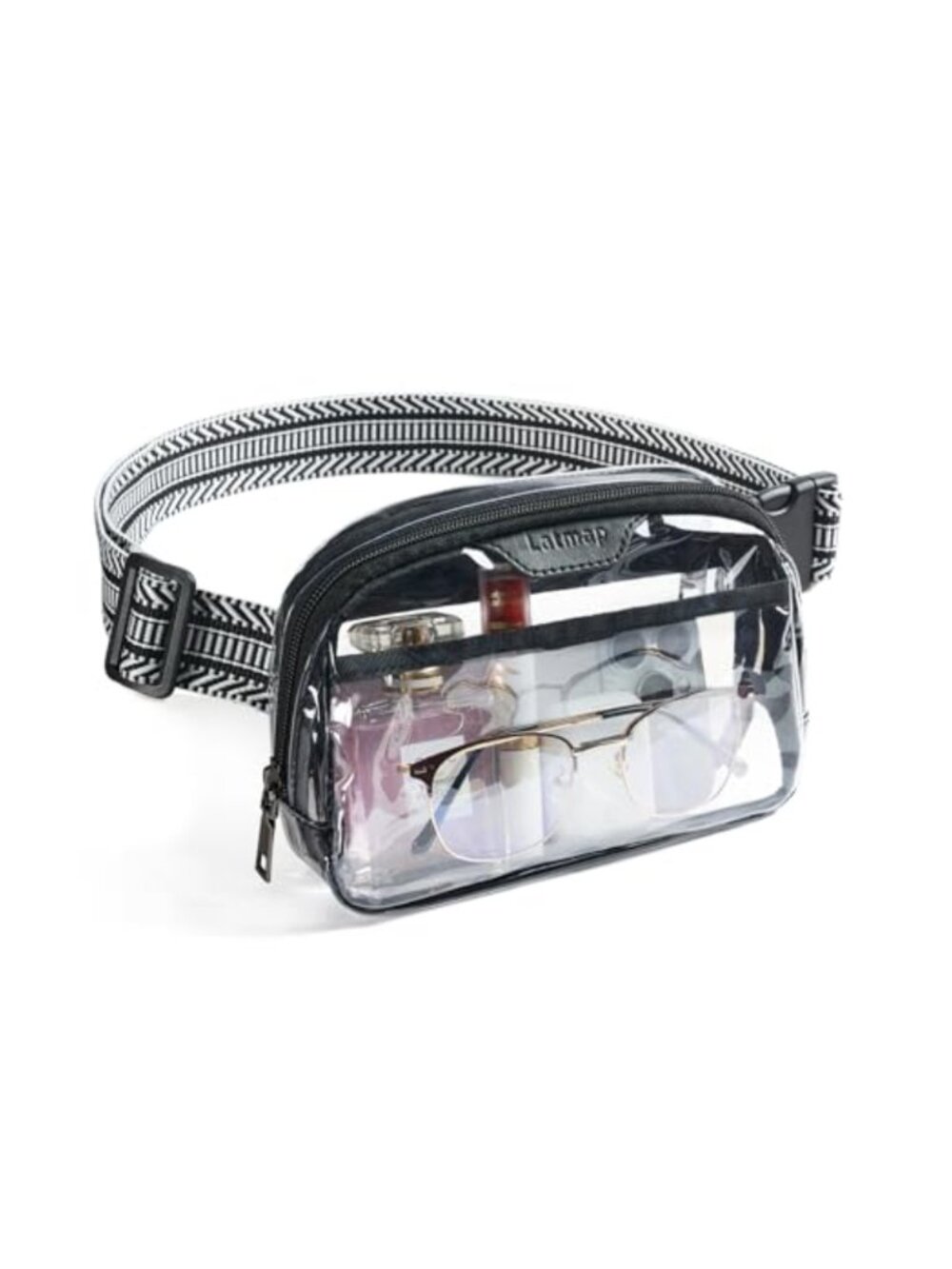 Clear Fanny Pack Stadium Approved Waterproof TPU Crossbody Bag Adjustable